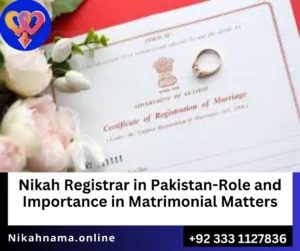 Nikah Registrar in Pakistan