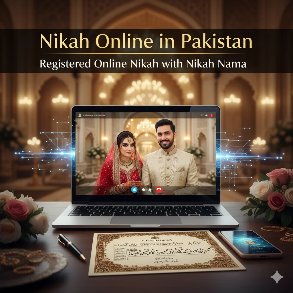 Online Nikah ceremony in Pakistan via video link